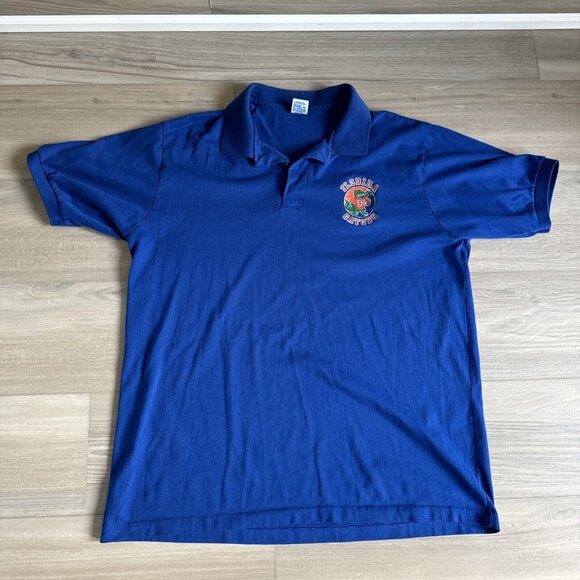 Vintage 90s Y2K Florida Gators Polo‎ Shirt Men's L Russell Athletic Made In USA - Picture 2 of 9